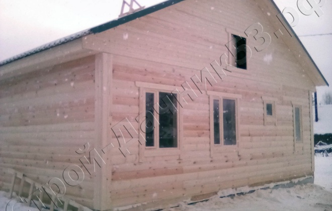 3 брусовой дом од-11, 9×9, 81 м², вологодская область, посёлок кадуй (3)